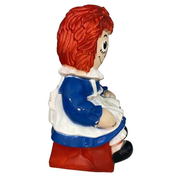 My Toy Co. Raggedy Ann Doll Coin Piggy Bank Bobbs Merrill Child Toy VIntage 1972 - Picture 4 of 10